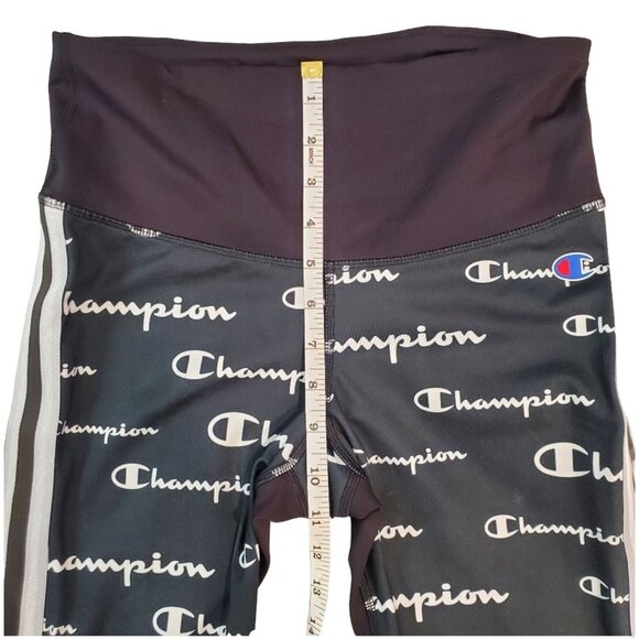 Champion Womens High Rise Logo Print Legging Tights Size Medium - Picture 5 of 9